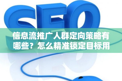 信息流推广人群定向策略有哪些？怎么精准锁定目标用户提升转化率？